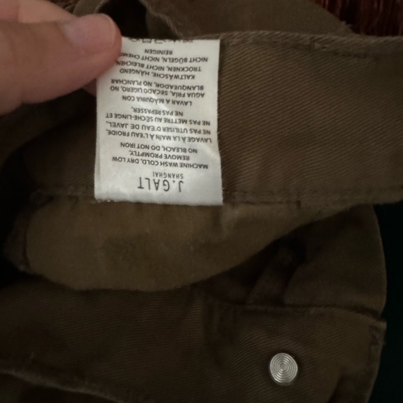 John Galt Brandy Melville Olive Low Rise Utility Pants cargo s - Picture 4 of 7